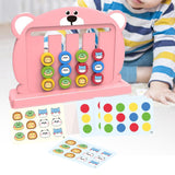 Maxbell Color Matching Slide Puzzle Preschool for Age 3 4 5 6 7 Years Old Boys Girls Light Pink