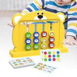 Maxbell Color Matching Slide Puzzle Preschool for Age 3 4 5 6 7 Years Old Boys Girls Yellow