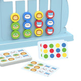 Maxbell Color Matching Slide Puzzle Preschool for Age 3 4 5 6 7 Years Old Boys Girls Blue