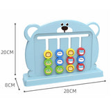 Maxbell Color Matching Slide Puzzle Preschool for Age 3 4 5 6 7 Years Old Boys Girls Blue