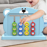 Maxbell Color Matching Slide Puzzle Preschool for Age 3 4 5 6 7 Years Old Boys Girls Blue