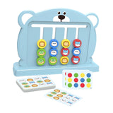 Maxbell Color Matching Slide Puzzle Preschool for Age 3 4 5 6 7 Years Old Boys Girls Blue