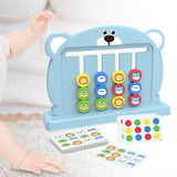 Maxbell Color Matching Slide Puzzle Preschool for Age 3 4 5 6 7 Years Old Boys Girls Blue