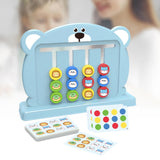 Maxbell Color Matching Slide Puzzle Preschool for Age 3 4 5 6 7 Years Old Boys Girls Blue