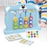 Maxbell Color Matching Slide Puzzle Preschool for Age 3 4 5 6 7 Years Old Boys Girls Blue