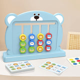 Maxbell Color Matching Slide Puzzle Preschool for Age 3 4 5 6 7 Years Old Boys Girls Blue