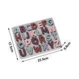 Maxbell Silicone Educational Abc Puzzle Montessori Education Toy for Kids Girls Boys