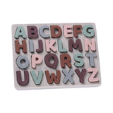 Maxbell Silicone Educational Abc Puzzle Montessori Education Toy for Kids Girls Boys