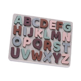 Maxbell Silicone Educational Abc Puzzle Montessori Education Toy for Kids Girls Boys