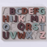 Maxbell Silicone Educational Abc Puzzle Montessori Education Toy for Kids Girls Boys