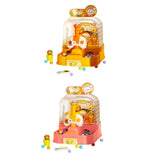 Maxbell Table Top Arcade Games Desk Game Lauching Marble Toys for Have Fun Preschool Yellow