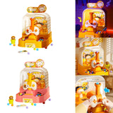 Maxbell Table Top Arcade Games Desk Game Lauching Marble Toys for Have Fun Preschool Yellow