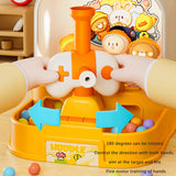 Maxbell Table Top Arcade Games Desk Game Lauching Marble Toys for Have Fun Preschool Yellow