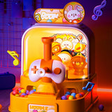 Maxbell Table Top Arcade Games Desk Game Lauching Marble Toys for Have Fun Preschool Yellow