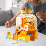 Maxbell Table Top Arcade Games Desk Game Lauching Marble Toys for Have Fun Preschool Yellow