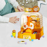 Maxbell Table Top Arcade Games Desk Game Lauching Marble Toys for Have Fun Preschool Yellow