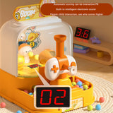 Maxbell Table Top Arcade Games Desk Game Lauching Marble Toys for Have Fun Preschool Yellow