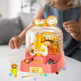 Maxbell Table Top Arcade Games Desk Game Lauching Marble Toys for Have Fun Preschool Pink