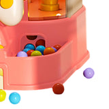 Maxbell Table Top Arcade Games Desk Game Lauching Marble Toys for Have Fun Preschool Pink