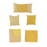 Maxbell 18" Doll Bedding Gift Set Miniature Kids Pretend Toy with Quilt Cover Pillow Yellow