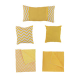 Maxbell 18" Doll Bedding Gift Set Miniature Kids Pretend Toy with Quilt Cover Pillow Yellow