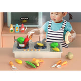 Maxbell Kids Microwave Toy Pretend Cooking Playset for Indoor Party Favor Restaurant Green