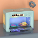 Maxbell Kids Microwave Toy Pretend Cooking Playset for Indoor Party Favor Restaurant Green