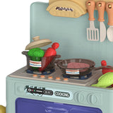 Maxbell Kids Microwave Toy Pretend Cooking Playset for Indoor Party Favor Restaurant Green