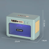 Maxbell Kids Microwave Toy Pretend Cooking Playset for Indoor Party Favor Restaurant Green