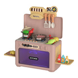 Maxbell Kids Microwave Toy Pretend Cooking Playset for Indoor Party Favor Restaurant red