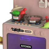 Maxbell Kids Microwave Toy Pretend Cooking Playset for Indoor Party Favor Restaurant red