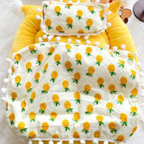 Maxbell Doll Bedding Set Soft Children Gift Adorable with Comforter and Pillow Decor