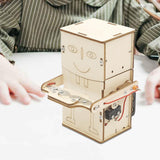 Maxbell Wood Science Project Kits Automatic Swallowing Machine Saving Bank for Girls