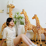 Maxbell Kids Plush Giraffe Toy Cuddly Cushion Throw Pillow for Bedroom Living Room