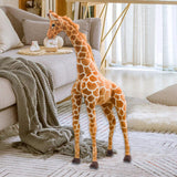 Maxbell Kids Plush Giraffe Toy Cuddly Cushion Throw Pillow for Bedroom Living Room