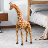 Maxbell Kids Plush Giraffe Toy Cuddly Cushion Throw Pillow for Bedroom Living Room