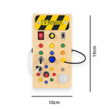 Maxbell Wooden Busy Board Educational Sensory Learning Toy for Kids Boys Girls Gifts