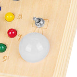 Maxbell Wooden Busy Board Educational Sensory Learning Toy for Kids Boys Girls Gifts