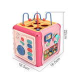 Maxbell Baby Activity Cube Baby Activity Center for Birthday Gifts Sharing Preschool red