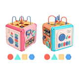 Maxbell Baby Activity Cube Baby Activity Center for Birthday Gifts Sharing Preschool red