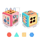 Maxbell Baby Activity Cube Baby Activity Center for Birthday Gifts Sharing Preschool red