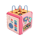 Maxbell Baby Activity Cube Baby Activity Center for Birthday Gifts Sharing Preschool red