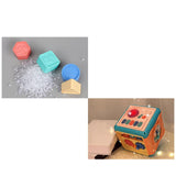 Maxbell Baby Activity Cube Baby Activity Center for Birthday Gifts Sharing Preschool red