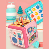 Maxbell Baby Activity Cube Baby Activity Center for Birthday Gifts Sharing Preschool red