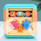 Maxbell Baby Activity Cube Baby Activity Center for Birthday Gifts Sharing Preschool red