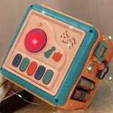 Maxbell Baby Activity Cube Baby Activity Center for Birthday Gifts Sharing Preschool red