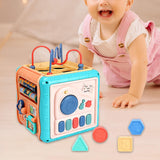 Maxbell Baby Activity Cube Baby Activity Center for Birthday Gifts Sharing Preschool green