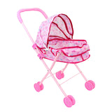 Maxbell Foldable Baby Doll Stroller Pretend Play Girls Gift Simulation Pushchair Toy