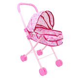 Maxbell Foldable Baby Doll Stroller Pretend Play Girls Gift Simulation Pushchair Toy
