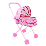 Maxbell Foldable Baby Doll Stroller Pretend Play Girls Gift Simulation Pushchair Toy